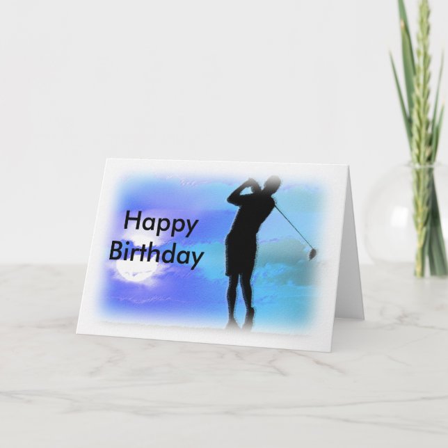Cartão Golf, Happy Birthday (Frente)