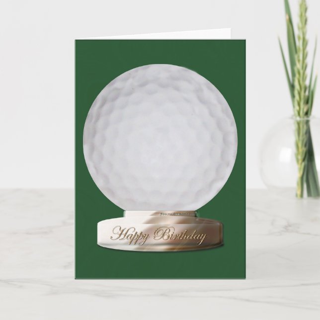 Cartão Golf Happy Birthday Card (Frente)