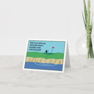 Cartão Golf note card comic