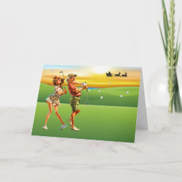 Cartão GOLF Presentes de Natal Pessoais ou Empresariais