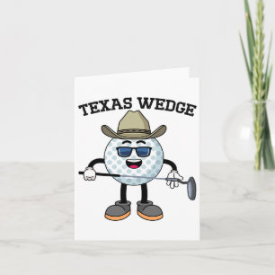 Cartão Golf Putter Texas Wedge Club Texas Cowboy Cou