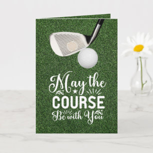 Cartão Golf Que o curso esteja com você