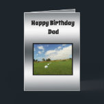 Cartão Golf Themed Fathers Birthday Design,<br><div class="desc">Pictured is a golf fathers birthday design</div>