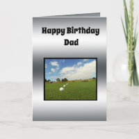 Golf Themed Fathers Birthday Design,