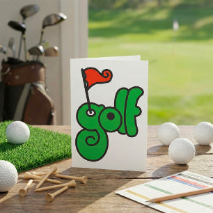 Cartão Golf Wang Verde Vibrante e Vermelho