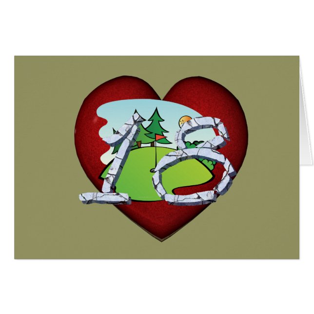 Cartão Golfe 18 (Frente Horizontal)