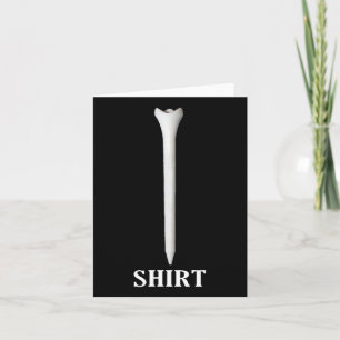 Cartão Golfe Camiseta engraçada de golfe para o Dia dos P