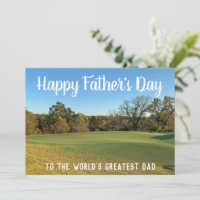 Golfe Course Feliz Dia de os pais Personalizado Go