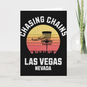 Cartão Golfe de Disco Perseguindo Correntes Las Vegas Nev