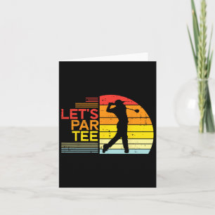Cartão Golfe Deixa Par Tee Engraçado Golfe Pai Homens Que