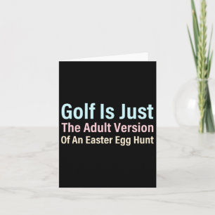 Cartão Golfe É Apenas A Versão Adulta De Um Ovo De Páscoa