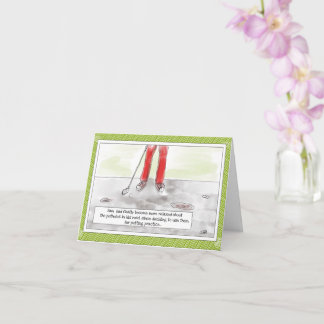 Cartão Golfe Engraçado "Putando Em Buracos" Aniversário