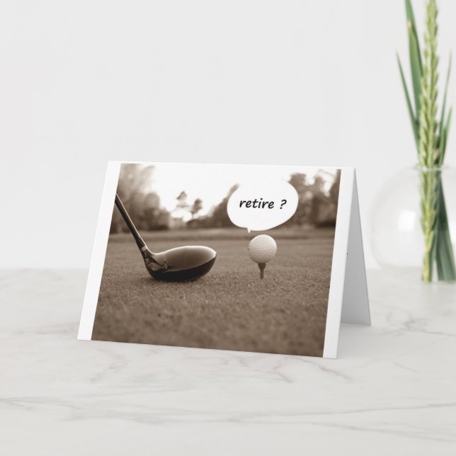 CARTÃO GOLFER ***PARABÉNS DE REFORMA*** (Frente)