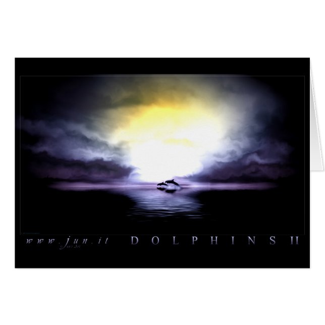 Cartão Golfinho 2 (Frente Horizontal)