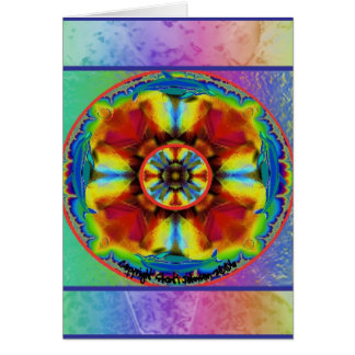 Cartão Golfinho Chakra do arco-íris