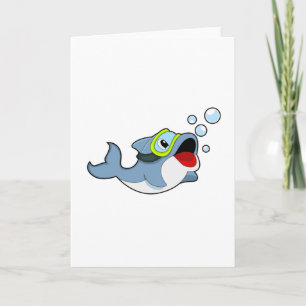 Cartão Golfinho em mergulho com bolhas de água.PNG