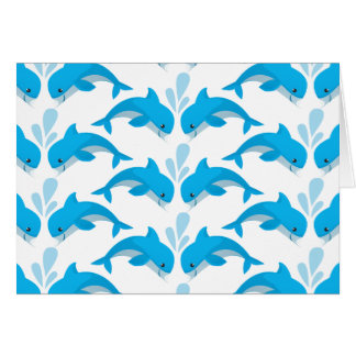 Cartão Golfinhos adoráveis