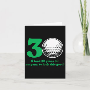 Cartão Golfista de 30 anos Cita Golf 30 Birthda
