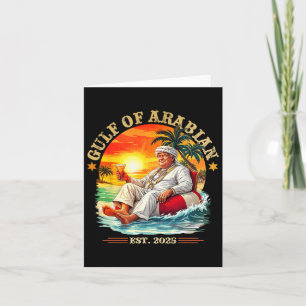 Cartão Golfo De Árabe No Leste De 2025 Funny Trump Vintag