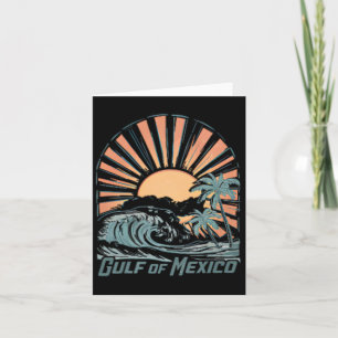 Cartão Golfo Do México Desde 1672 Vintage Beach 2 Sided T