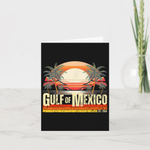 Cartão Golfo Do México Para Sempre Vintage Beach Retro Su