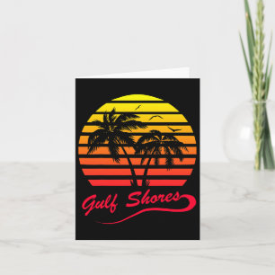 Cartão Golfo Pérsico Albânia 80s Summer Beach Palm Tree S