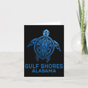Cartão Golfo Pérsico Albânia Tribyl Tattoo Blue Sea Turtl