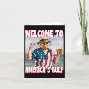 Cartão Golfo Trump Do Funny Da América Dos Eua Golfo Do M