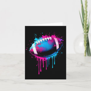 Cartão Golpe De Futebol Para Rapazes Tie Dye Colorful Fut