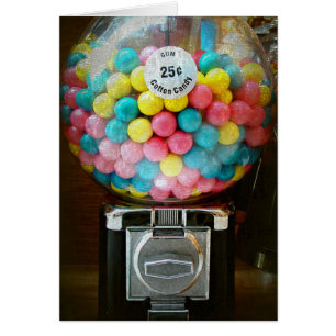 Cartão Goma de algodão doce