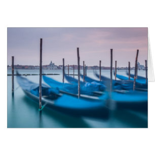 Cartão Gondolas em Veneza