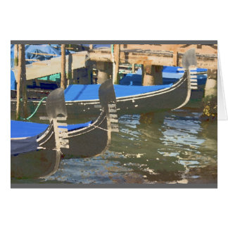 Cartão Gondolas em Veneza, Itália