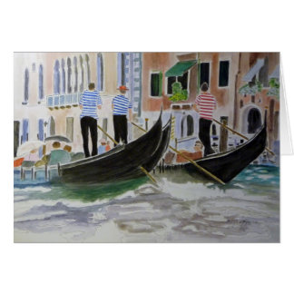 Cartão Gondoliers Itália
