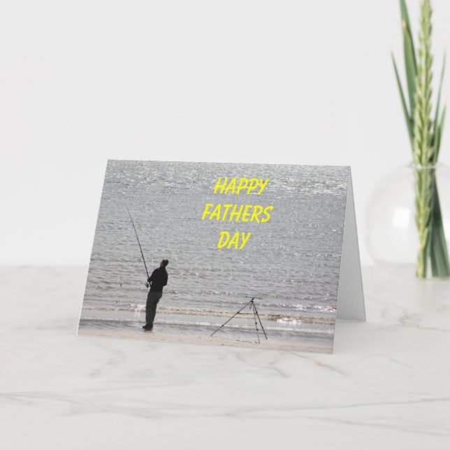 Cartão Gone fishing (Frente)