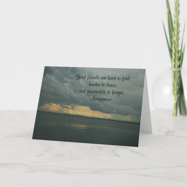 Cartão Good friends are hard to find Greeting Card (Frente)
