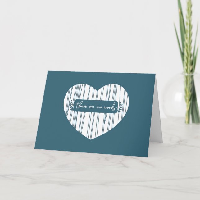 Cartão Good Grief Boutique : No Words Sympathy Card (Frente)