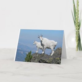 Cartão Good Luck Card with Mountain Goat