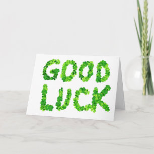 Cartão Good Luck Clover (Blank inside)