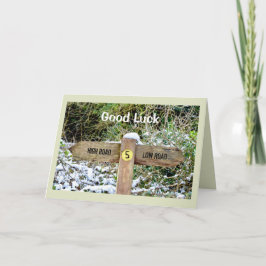 Cartão Good Luck Signpost