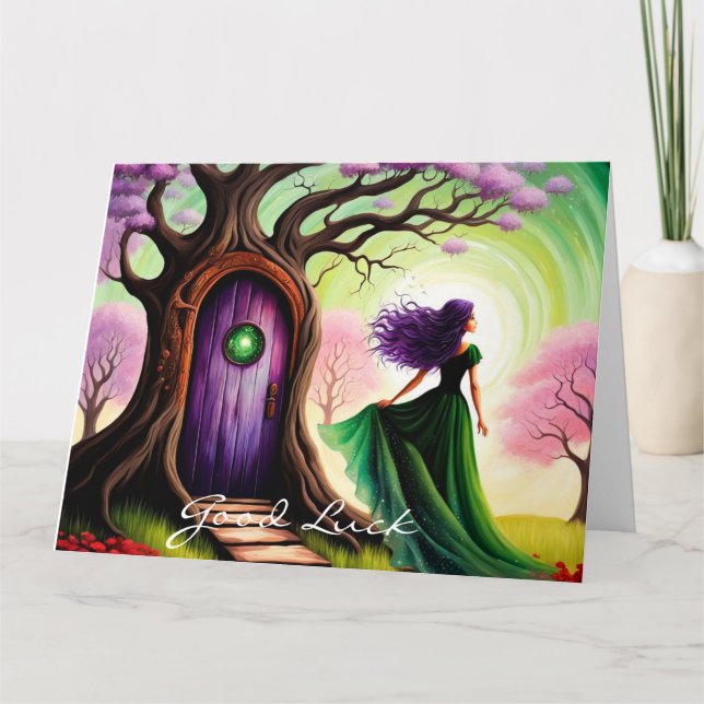 Cartão Good Luck wenskaart geluk, succes inspiratie (Frente)