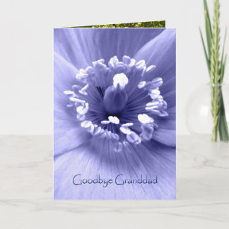 Cartão Goodbye Granddad, sympathy card