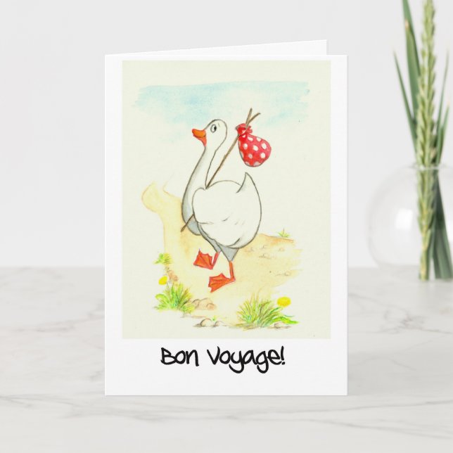 Cartão Goose 'Bon Voyage' Greeting Card (Frente)