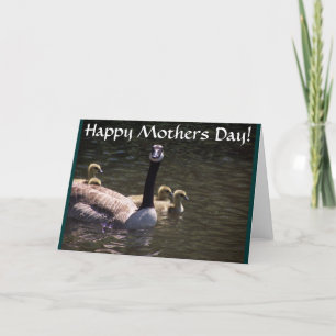 Cartão Goose Family Mothers Day Card