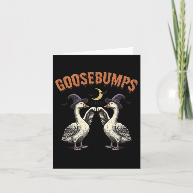 Cartão Goosebumps Engraçado Bruxa Engraçada Bumps Torna o (Frente)