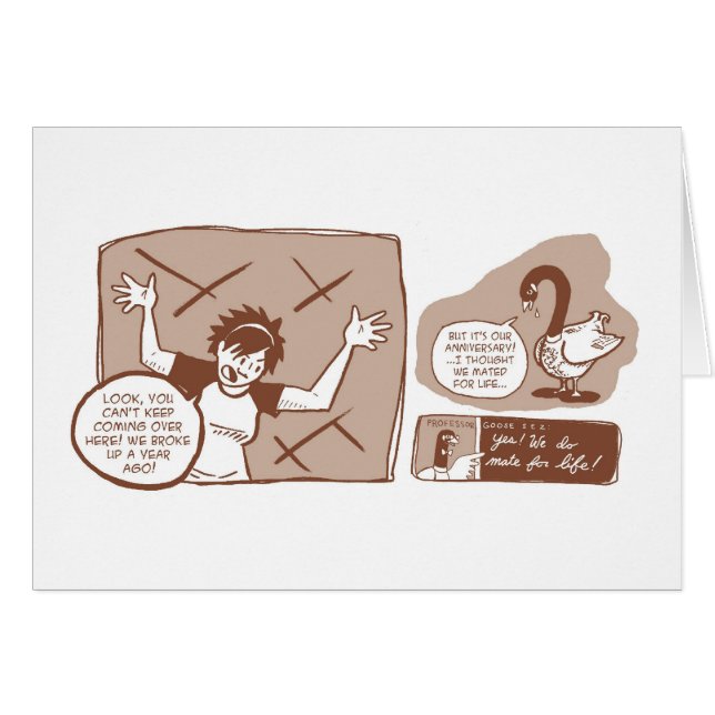 Cartão Goosiversary (Frente Horizontal)