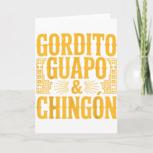 Cartão Gordinho Bonito E Chingon Presente Para Pai Mexica