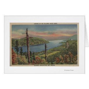 Cartão Gorge do Rio Columbia