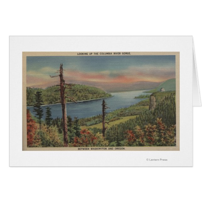 Cartão Gorge do Rio Columbia (Frente Horizontal)