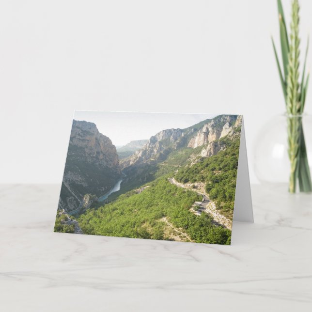 Cartão Gorges du Verdon, França (Frente)