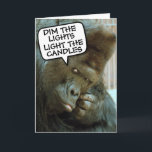 CARTÃO GORILLA FUNNY BIRTHDAY GREETING CARDS<br><div class="desc">CARTÃO DE ANIVERSÁRIO GORILLA FUNNY</div>